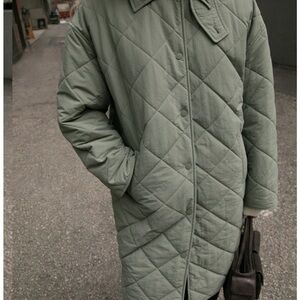 Quilted Green Women's Coat